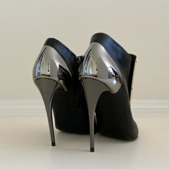 Giuseppe Zanotti Gold Plated Ankle Boots EU 38 - Picture 5 of 16